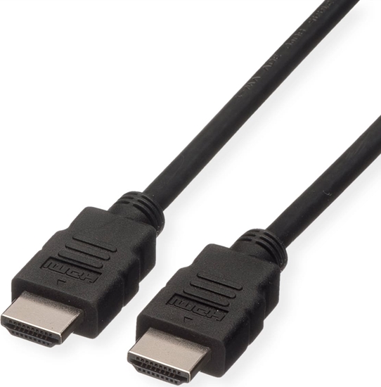 Picture of Roline HDMI High Speed Cable + Ethernet, LSOH, M/M, black, 10 m