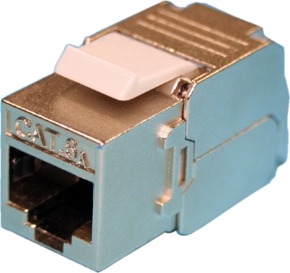 Picture of Roline Keystone Jack, Cat.6A (Class EA), RJ-45, STP, tool-free, silver