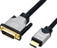 Attēls no Roline Monitor Cable, DVI (24+1) - HDMI, M/M, black /silver, 2 m