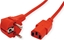 Изображение Roline Power Cable, straight IEC Connector, red, 1.8 m