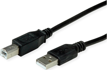 Attēls no Roline Recycled Material ROLINE RM USB 2.0 Cable, A - B, M/M, black, 1.8 m