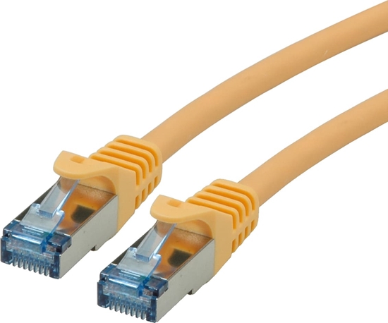 Изображение Roline S/FTP Patch Cord Cat.6A, Component Level, LSOH, yellow, 1.5 m