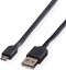 Attēls no Roline USB 2.0 Cable, A - Micro B, M/M, black, 1 m
