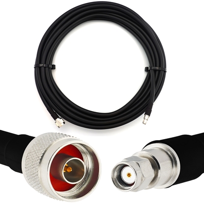 Изображение RP-SMA Male to N Male 25m Flexible Coaxial Cable — LMR400 UF UltraFlex equivalent