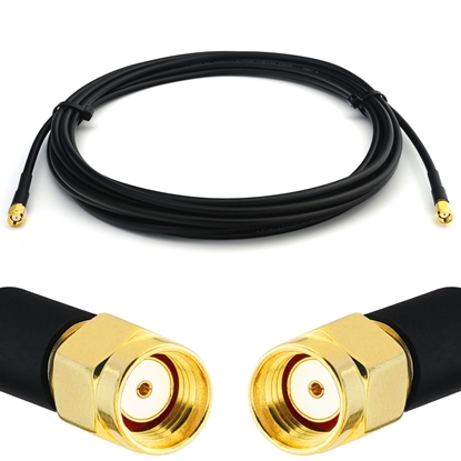 Изображение RP-SMA Male to RP-SMA Male 50cm RG58/U Coaxial Cable
