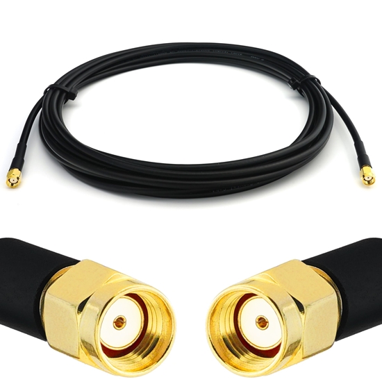 Изображение RP-SMA Male to RP-SMA Male 50cm RG58/U Coaxial Cable