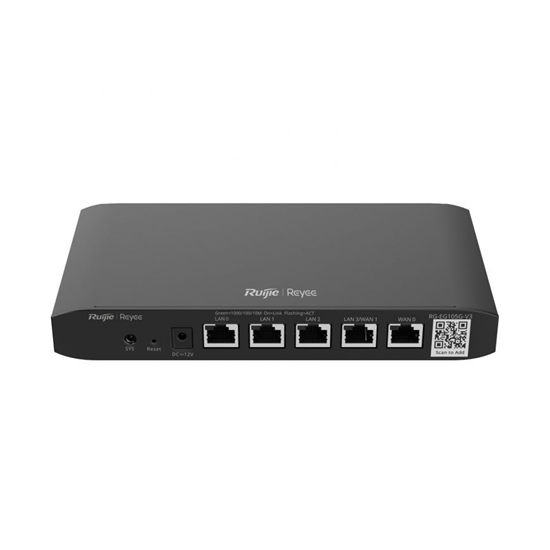 Изображение Ruijie Maršrutētājs RG-EG105G-P-V3 5-ports Gigabit 4xPoE+