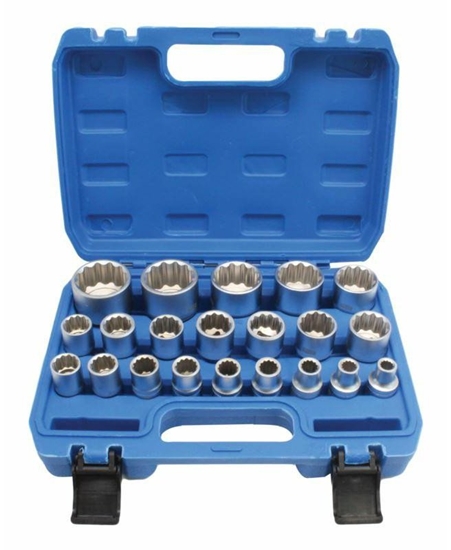 Picture of SATRA SET OF 12-POINT SOCKETS 1/2" SHORT 21 pcs.