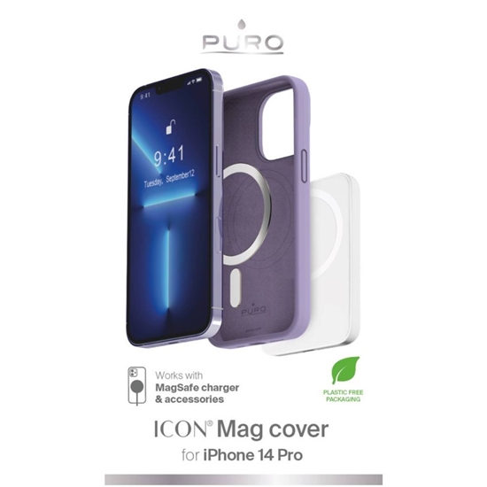 Picture of SBS Puro Icon Mag MagSafe Silicone Case for iPhone 14 Pro - Lavender