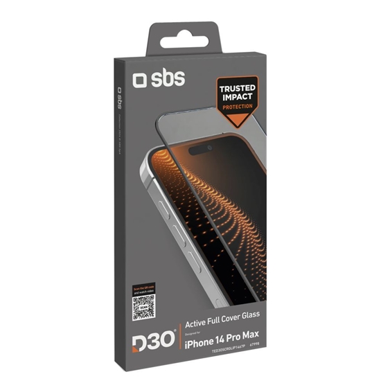 Picture of SBS SBS D3O Tempered Glass with Frame for iPhone 14 Pro Max