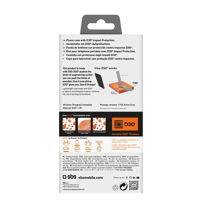 Picture of SBS SBS Full Active D3O Case for iPhone 16 Pro Max - Black