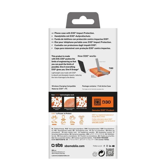 Picture of SBS SBS Full Active D3O Case for iPhone 16 Pro Max - Black