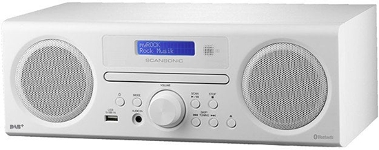 Picture of Scansonic DA310 DAB+ m. CD og Bluetooth - HVID