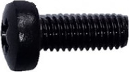 Изображение Schroff Panhead Screw, Pozidrive, M6x16, St, Zinc?Plated, Black, 100 Pieces