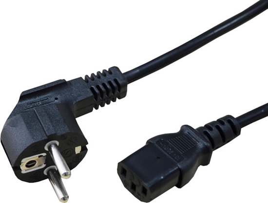 Picture of Power Cable, straight IEC Conncector, black, 1.8 m Secomp