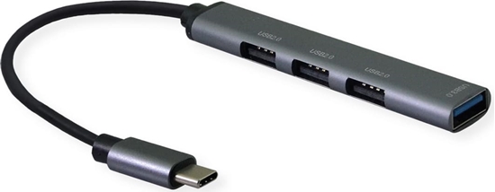Picture of Secomp STANDARD USB 2.0 Hub, C connector, 4x A Ports (3x USB 2.0 +1x USB 3.2 Gen1)