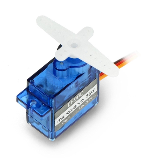 Изображение Servo EF90D 360 - micro - su ratu ir padanga