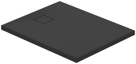 Picture of SET C259 BRODZIK PROST TAKO SLIM 100X80X4,5 CZARNY MAT + SYFON (VIRT)