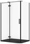 Attēls no SET C583 KABINA CITY LEWA CZARNA 120X90X195+TAKO SLIM CZARNY MAT WIR