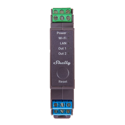 Изображение Dual-channel smart relay Shelly Pro 2