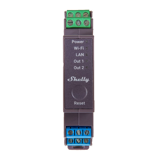 Изображение Dual-channel smart relay Shelly Pro 2