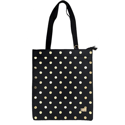 Picture of Shopping bag Wonder wzór 2 gold polka-dot
