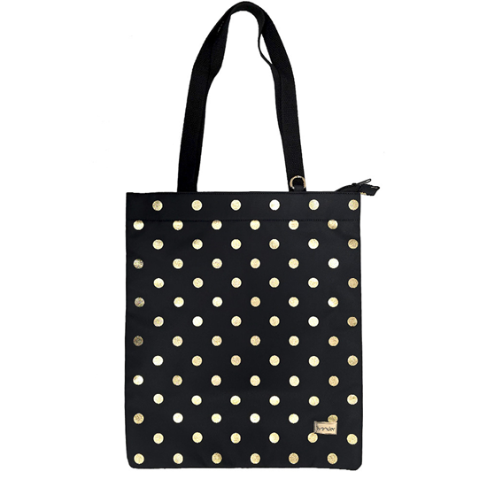 Picture of Shopping bag Wonder wzór 2 gold polka-dot