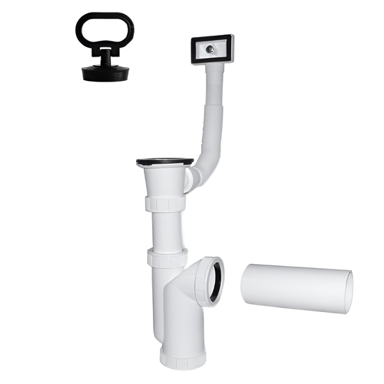 Изображение Sifons virtuves izlietnei 1 1|2X50mm ar izplūdi, p