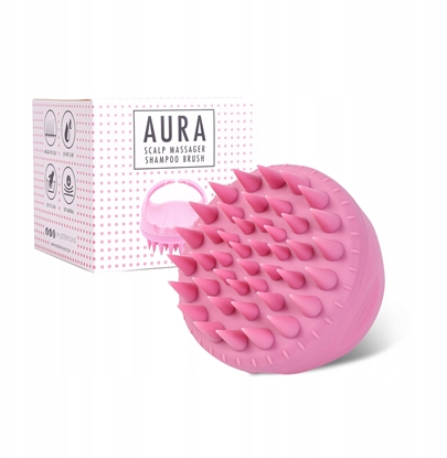 Attēls no SISTER YOUNG_Aura Scalp Massager Shampoo Brush szczotka do masau i mycia gowy Pink