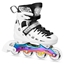 Изображение Skrituslidas/ Slidas NH10905 4in1 WHITE LED RAINBOW SIZE M(35-38) INLINE/ICE-SKATES NILS EXTREME