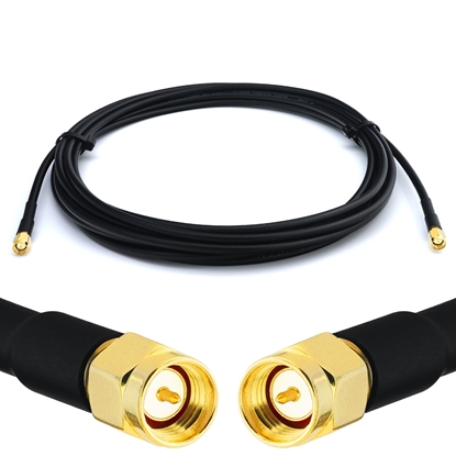 Picture of SMA Male to SMA Male 2m RG58/U Coaxial Cable