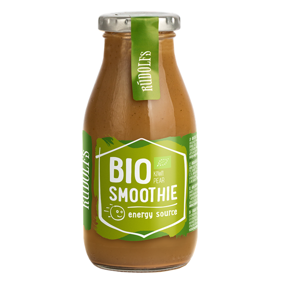 Picture of Smūtijs RŪDOLFS BIO kivi, bumbieru ar Čia sēklām "Enerģijai", 260ml (DEP)