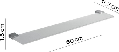 Attēls no Sourcing KANSAS SHELF 60 CM CHROMED