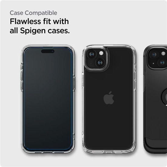 Picture of Spigen Spigen ALM Glass FC tempered glass for iPhone 15 Plus - black 2 pcs.