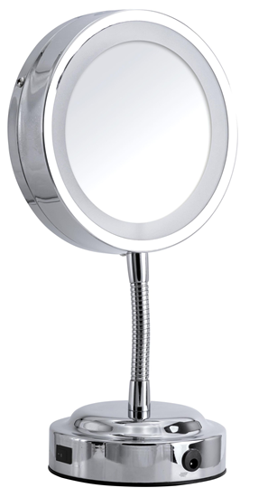 Изображение Spogulis galda Anastasia ar LED, hromēts