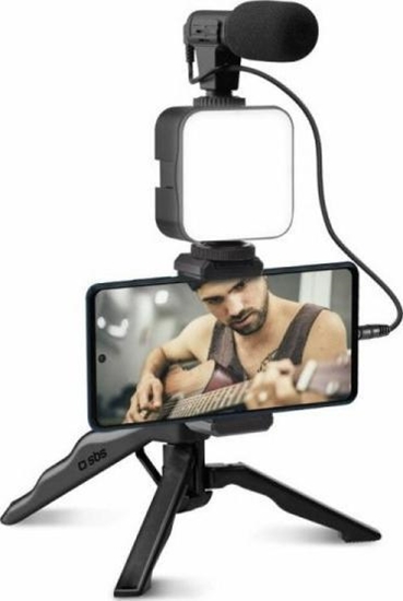 Picture of Statyw SBS Mobile SBS Tripod bezprzewodowy ze swiatlem LED i mikrofonem