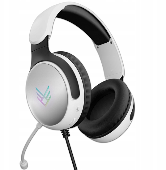 Изображение Słuchawki gamingowe Light-Up Gaming białe 
