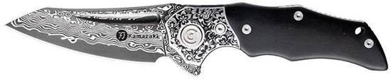 Picture of Sulankstomas Damasko plieno peilis Kamazaki KZI23006
