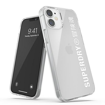 Picture of SuperDry Snap iPhone 12 mini Clear Case biały|whit