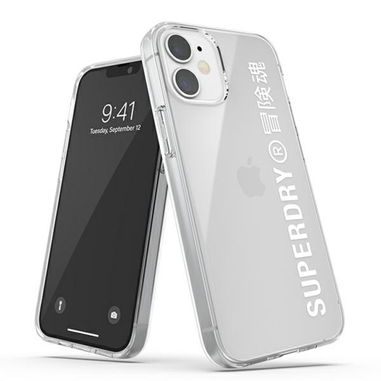 Изображение SuperDry Snap iPhone 12 mini Clear Case biały|whit