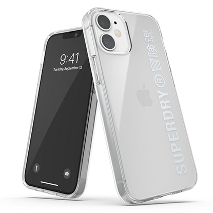 Picture of SuperDry Snap iPhone 12 mini Clear Case srebrny|si