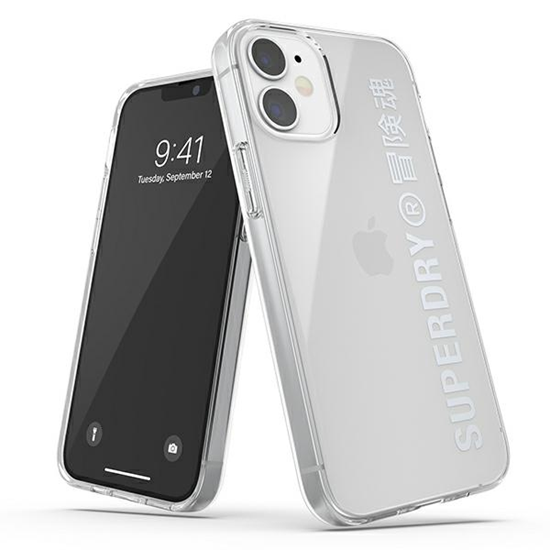 Picture of SuperDry Snap iPhone 12 mini Clear Case srebrny|si