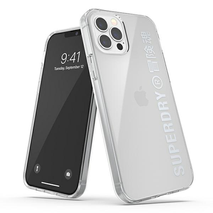 Изображение SuperDry Snap iPhone 12|12 Pro Clear Cas e srebrny