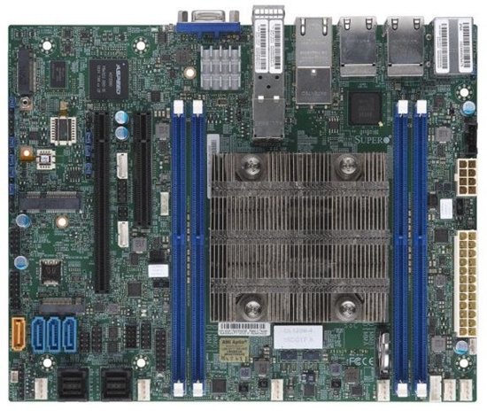 Picture of Supermicro Mainboard X11SDV-8C-TP8F flex-ATX Xeon D-2146NT (8C/16T) 2.3 GHz Bulk