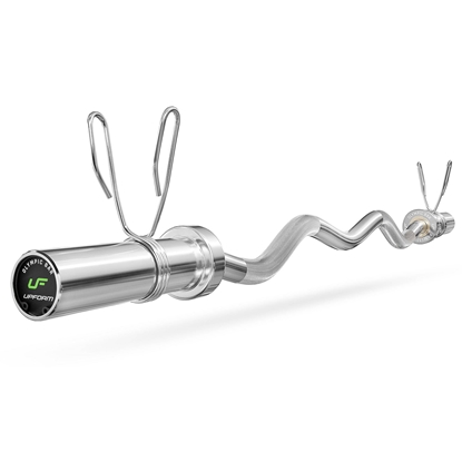 Attēls no Svara stienis Olympic Curl Bar 120 cm UF-G120ML-OLI-CH - UpForm