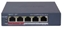 Изображение SWITCH POE DS-3E1105P-EI/M-V2 4-PORTOWY Hikvision