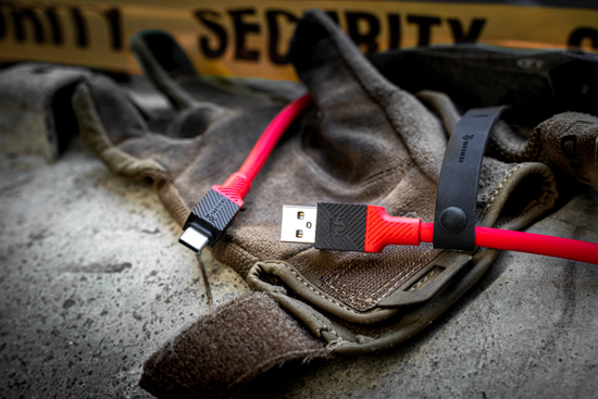 Picture of Tactical - Tactical Fat Man Cable USB-A/USB-C 1m Red