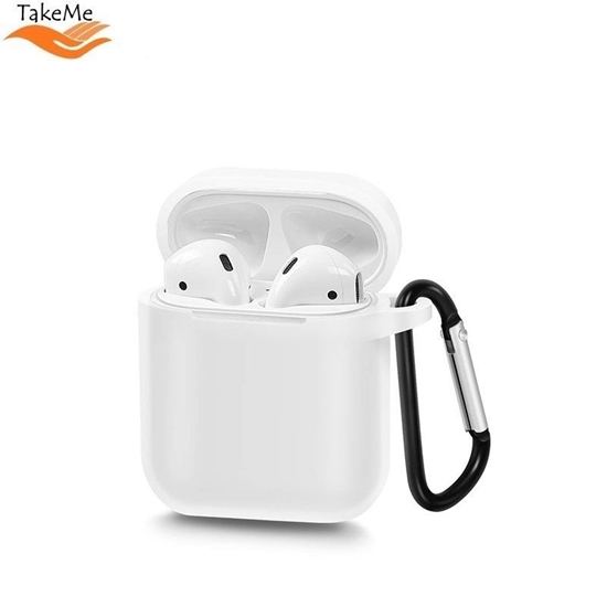 Picture of TakeMe Apple Ultra-thin Soft Silicone protective case for AirPods White