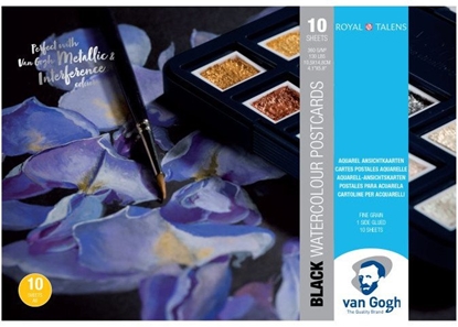 Picture of Talens Van Gogh Watercolour postcards black | 10.5 x 14.8 cm (A6), 360 g, 10 sheets