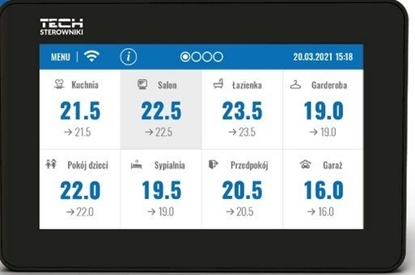Attēls no Tech Tech uniwersalny panel kontrolny M-12 czarny M12BK